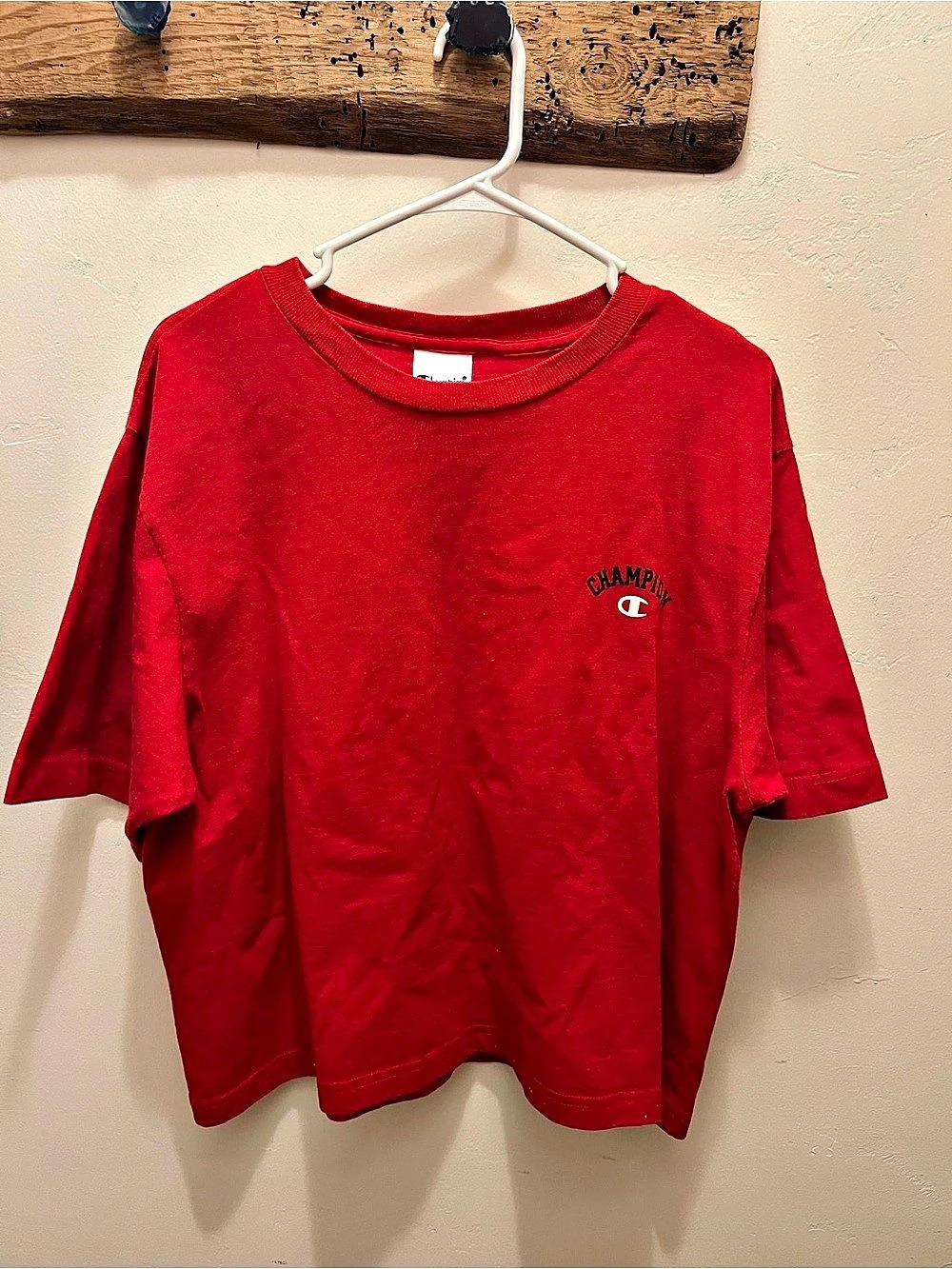 Vintage Champion Red Short Sleeve Tee Size L/XL